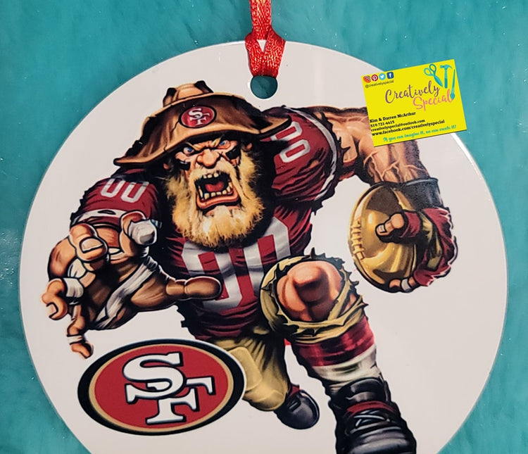 NFL Themed Mascot Ornaments