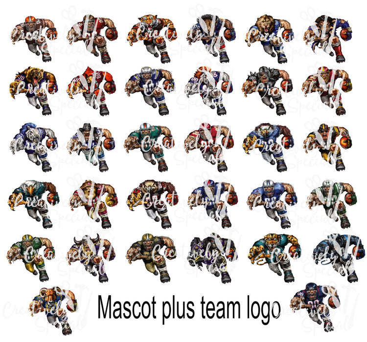 NFL Themed Mascot Ornaments