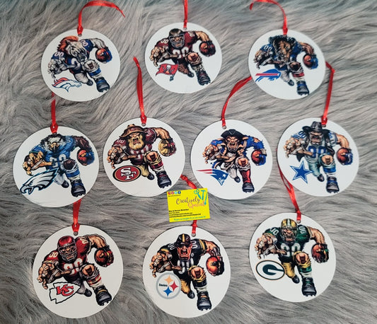 NFL Themed Mascot Ornaments